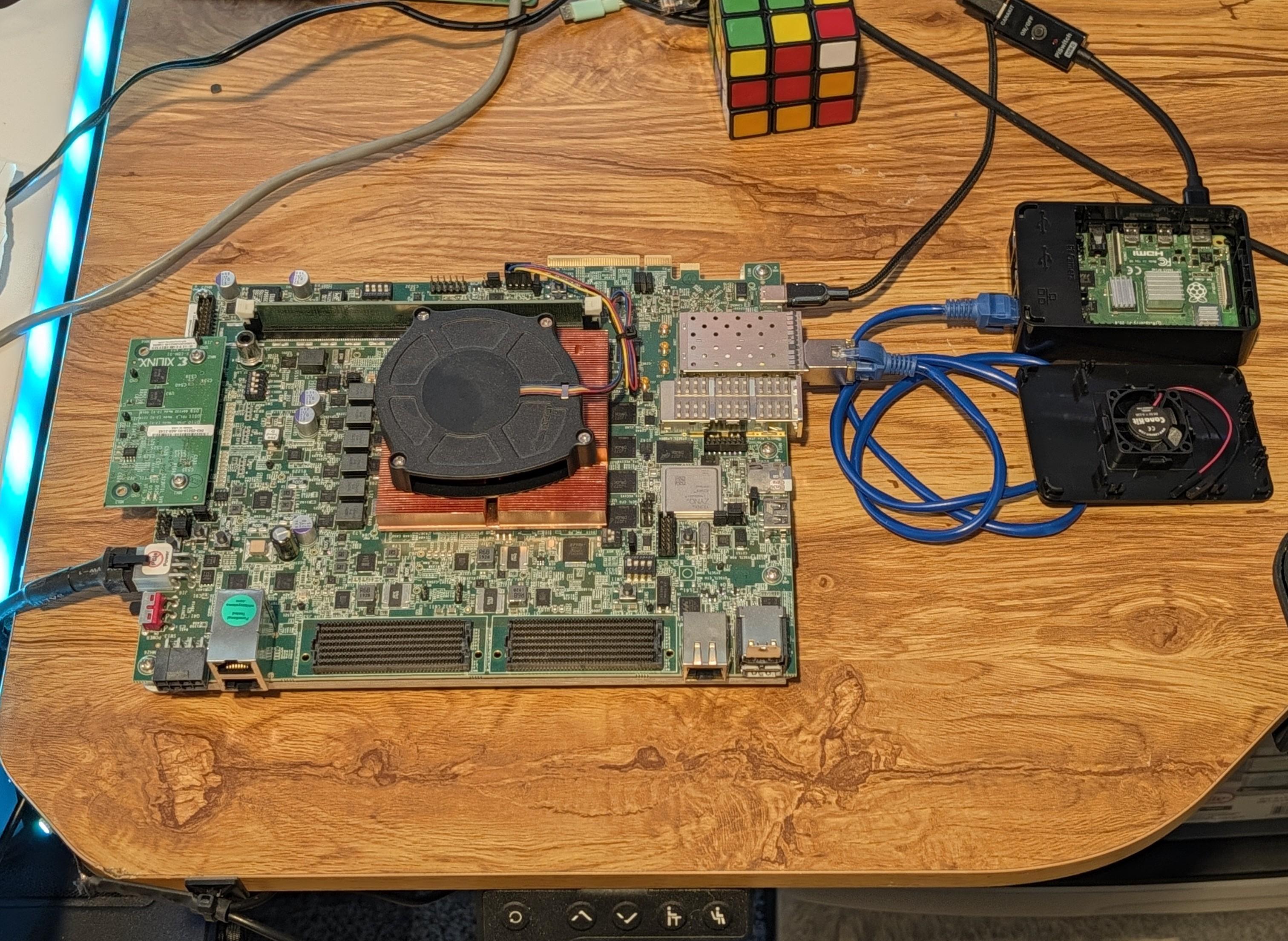 Real WiFi-HAR hardware setup with Raspberry Pi 4B and VCK190